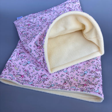 LARGE shooting stars snuggle sack. Snuggle pouch for guinea pigs