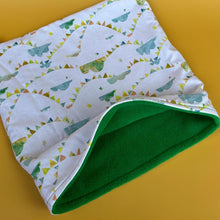 Load image into Gallery viewer, LARGE Clouds and bunting snuggle sack. Snuggle pouch for guinea pigs