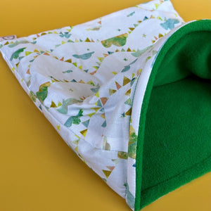 LARGE Clouds and bunting snuggle sack. Snuggle pouch for guinea pigs