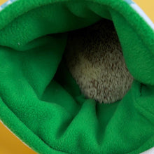 Load image into Gallery viewer, Clouds and bunting padded bonding bag, carry bag for hedgehog. Fleece lined pet tote. Pet travel bag.