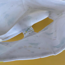 Load image into Gallery viewer, Clouds and bunting hanging hay bag for guinea pigs. Cotton hay feeder.