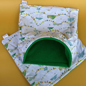 LARGE Clouds and bunting mini set. LARGE size tunnel, LARGE snuggle sack and toys. Fleece bedding.