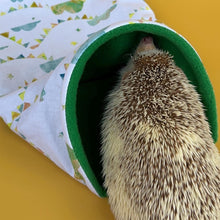 Load image into Gallery viewer, Clouds and bunting full cage set. Cube house, snuggle sack, tunnel cage set for hedgehog or small pet.