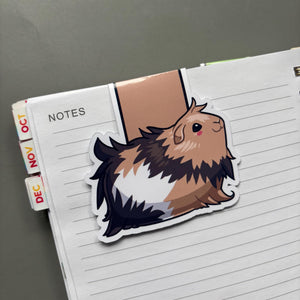 Magnetic guinea pig bookmark.