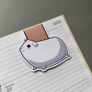 Magnetic guinea pig bookmark.