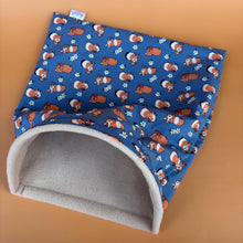 Load image into Gallery viewer, LARGE daisy guinea pigs snuggle sack. Stay open snuggle pouch for guinea pigs
