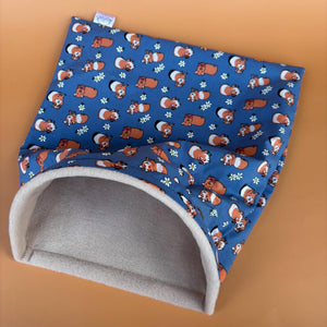 LARGE daisy guinea pigs snuggle sack. Stay open snuggle pouch for guinea pigs