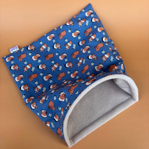 LARGE daisy guinea pigs snuggle sack. Stay open snuggle pouch for guinea pigs