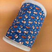 Load image into Gallery viewer, LARGE daisy guinea pigs stay open tunnel. Padded fleece tunnel.