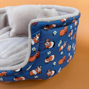 LARGE daisy guinea pigs cuddle cup. Guinea pig sofa bed.