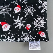 Load image into Gallery viewer, Christmas snuggle sack or snuggle pouch. Fleece lined sleeping bag for hedgehogs and small animals