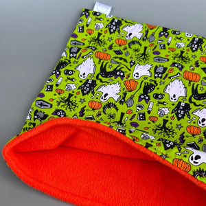 LARGE Halloween guinea pigs snuggle sack. Snuggle pouch for hedgehogs and guinea pigs