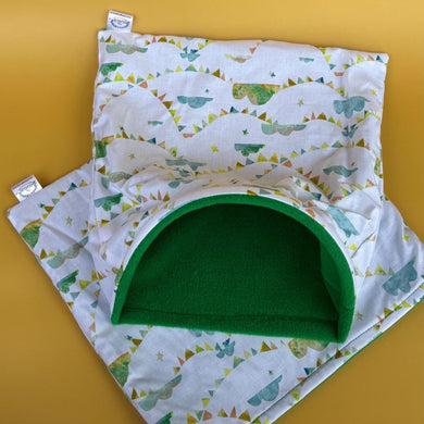 LARGE Clouds and bunting snuggle sack. Snuggle pouch for guinea pigs
