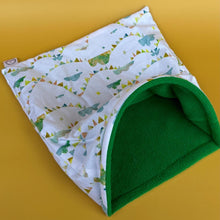 Load image into Gallery viewer, LARGE Clouds and bunting snuggle sack. Snuggle pouch for guinea pigs