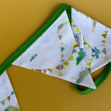 Load image into Gallery viewer, Clouds and bunting miniature bunting. Viv decorations. Cage decorations.