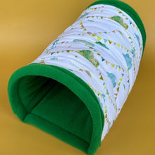 Load image into Gallery viewer, LARGE Clouds and bunting mini set. LARGE size tunnel, LARGE snuggle sack and toys. Fleece bedding.