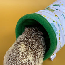 Load image into Gallery viewer, Clouds and bunting full cage set. Cube house, snuggle sack, tunnel cage set for hedgehog or small pet.