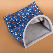 Load image into Gallery viewer, LARGE daisy guinea pigs snuggle sack. Stay open snuggle pouch for guinea pigs