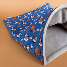 Load image into Gallery viewer, LARGE daisy guinea pigs snuggle sack. Stay open snuggle pouch for guinea pigs