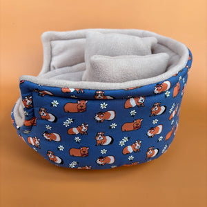LARGE daisy guinea pigs cuddle cup. Guinea pig sofa bed.