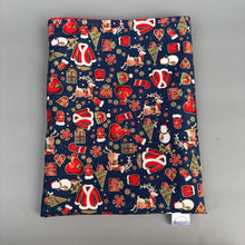 Load image into Gallery viewer, Christmas snuggle sack or snuggle pouch. Fleece lined sleeping bag for hedgehogs, guinea pigs and small animals
