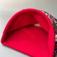 Load image into Gallery viewer, LARGE Christmas snuggle sack. Snuggle pouch/sleeping bag for hedgehogs, guinea pig and other small animals.