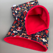 Load image into Gallery viewer, Christmas full cage set. Corner house, snuggle sack, tunnel cage set for hedgehog or small pet.