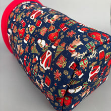 Load image into Gallery viewer, Christmas bunker. Hedgehog and guinea pig bed. Padded fleece lined house.