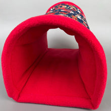 Load image into Gallery viewer, LARGE Christmas full cage set. Large cosy house, snuggle sack, tunnel set for hedgehog or guinea pigs.
