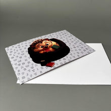 Load image into Gallery viewer, Pack of 10 hedgehog note cards with envelopes. Hedgehog cards. Hedgehog stationary.