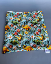 Load image into Gallery viewer, LARGE dinosaur snuggle sack. Snuggle pouch for guinea pigs