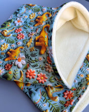 Load image into Gallery viewer, LARGE dinosaur snuggle sack. Snuggle pouch for guinea pigs