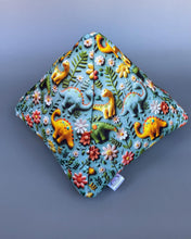 Load image into Gallery viewer, Dinosaur tent house. Hedgehog and small animal house. Padded fleece lined house.