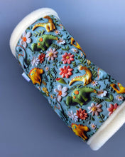 Load image into Gallery viewer, Dinosaur mini set. Tunnel, snuggle sack and toys. Hedgehog fleece tunnel and pouch.