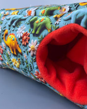 Load image into Gallery viewer, Dinosaur corner house. Hedgehog and small pet house. Padded fleece lined house.
