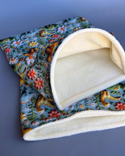 Load image into Gallery viewer, LARGE dinosaur snuggle sack. Snuggle pouch for guinea pigs