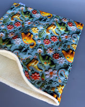 Load image into Gallery viewer, LARGE dinosaur snuggle sack. Snuggle pouch for guinea pigs