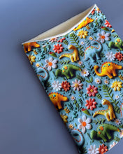 Load image into Gallery viewer, Dinosaur snuggle sack, snuggle pouch, sleeping bag for hedgehog and small guinea pigs.