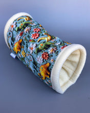 Load image into Gallery viewer, Dinosaur full cage set. Tent house, snuggle sack, tunnel cage set for hedgehog or small pet.