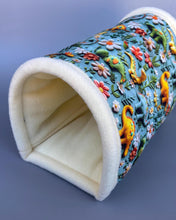 Load image into Gallery viewer, Dinosaur full cage set. LARGE house, snuggle sack and tunnel cage set for hedgehog or small pet.