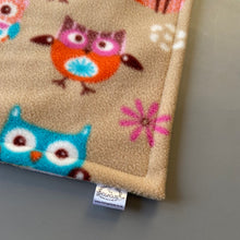 Load image into Gallery viewer, Custom size stone Forest Animals fleece cage liners made to measure - Stone