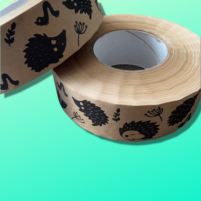 Hedgehog gum paper tape. 48mm x 200m roll.