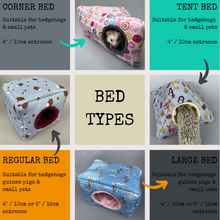 Load image into Gallery viewer, LARGE ladybird cosy bed for guinea pigs. Padded house for guinea pigs.