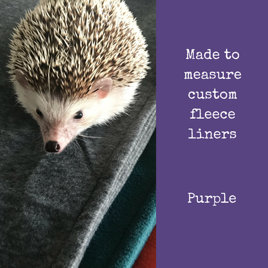 Custom size purple fleece cage liners made to measure - Purple