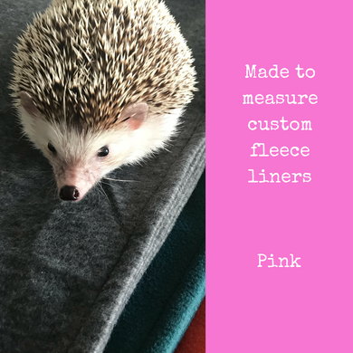 Custom size pink fleece cage liners made to measure - Pink