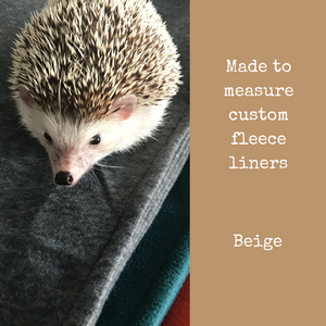 Custom size beige fleece cage liners made to measure - Beige