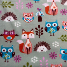 Load image into Gallery viewer, Custom size sage Forest Animals fleece cage liners made to measure - sage green