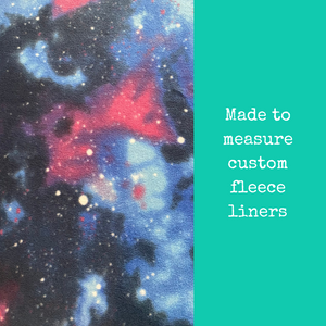 Custom size galaxy fleece cage liners made to measure