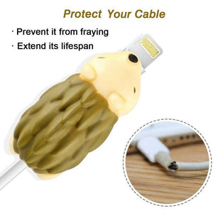 Hedgehog PVC charger protector. Phone charger protector.