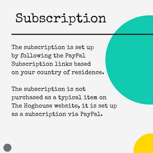SUBSCRIPTION: The Hoghouse Monthly Photo Box Information (Not sold out - please read description for subscription details)